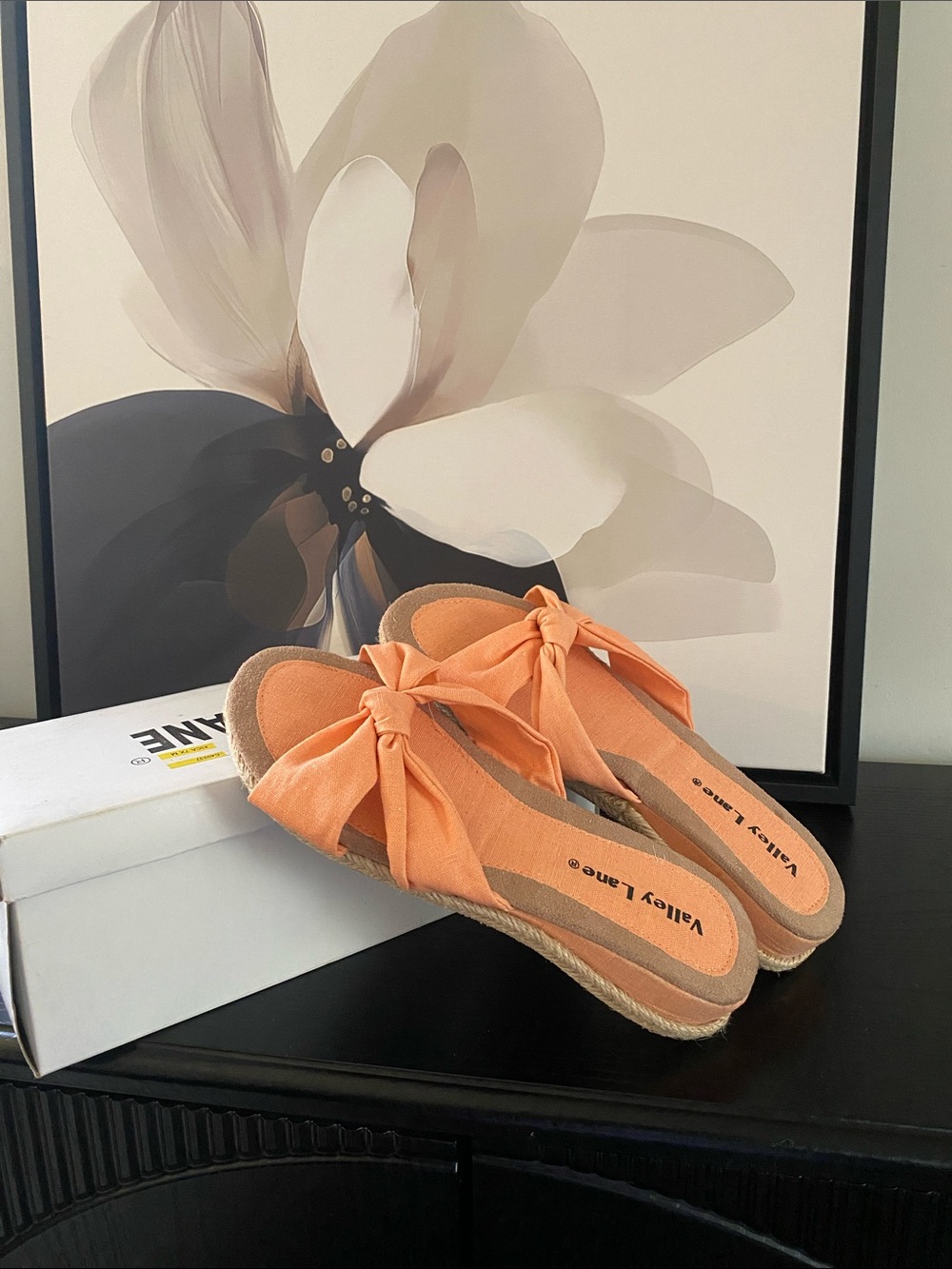 Valley Lane Apricot Jute Sandals